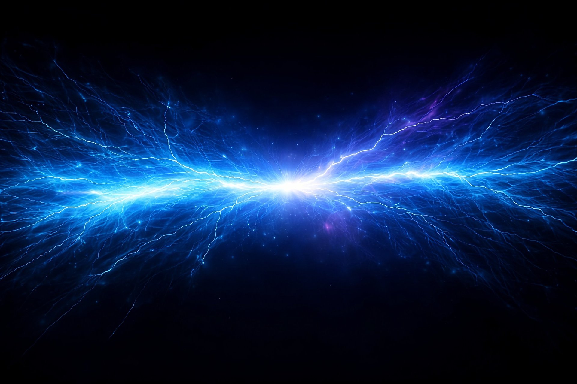 Futuristic Blue Energy Wave